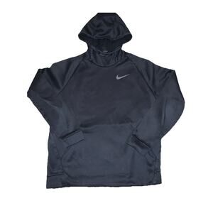 Nike Dri-Fit Fleece Training Pullover Hoodie Mens Large Black Sweatshirt